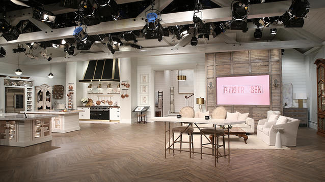 Pickler and Ben TV Set with Tarkett Flooring